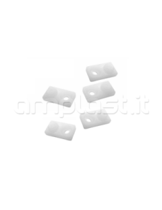Staffetta ribassata in plastica per cavetto guide veneziane mm 25, 15 e plissè - Confezione da 10 pezzi