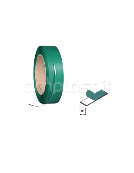 Profilo in plastica da 15 mm per fondale tende a rullo - Confezione da 10 metri