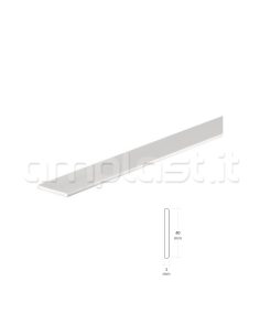 Profilo piatto in alluminio da 4 cm per tende a pannello, pacchetto e rullo 2