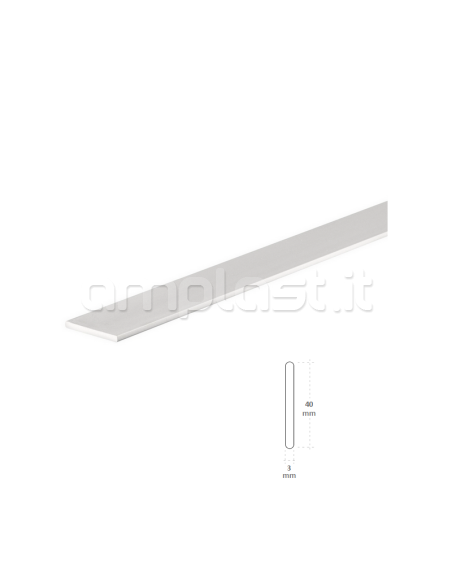 Profilo piatto in alluminio da 4 cm per tende a pannello, pacchetto e rullo
