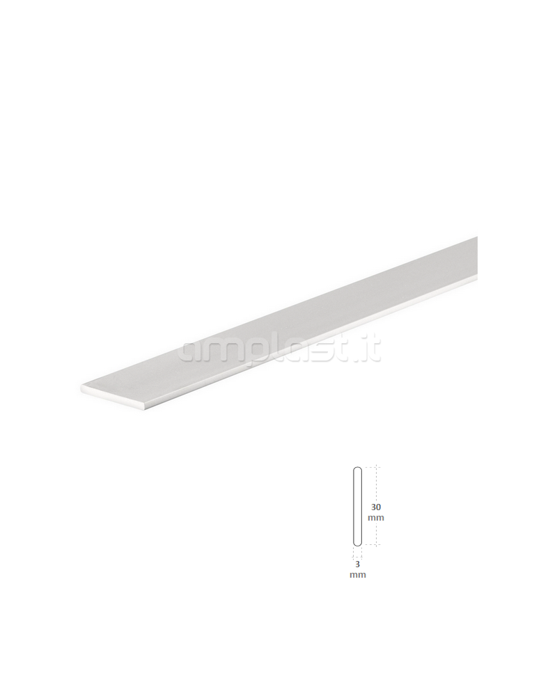Profilo piatto in alluminio da 3 cm per tende a pannello, pacchetto e rullo