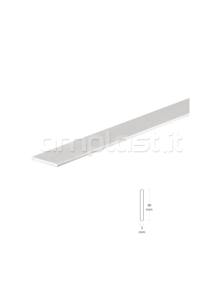 Profilo piatto in alluminio da 3 cm per tende a pannello, pacchetto e rullo