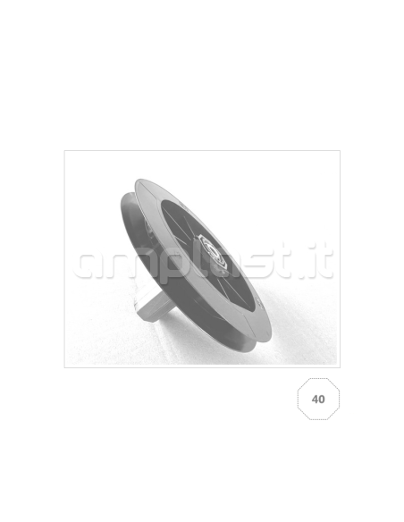 Puleggia in plastica per calotta diametro 40