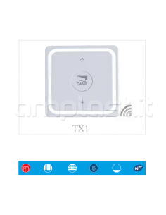 Trasmettitore Came modello Vivaldi TX1 wireless per motori tapparelle 2