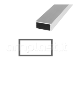 Tubolare in alluminio mm 40 x 20