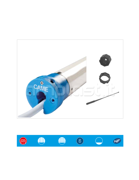 Motore Came per tende a rullo e tapparelle D35 - Serie Mondrian 4 6N·m Kg. 16
