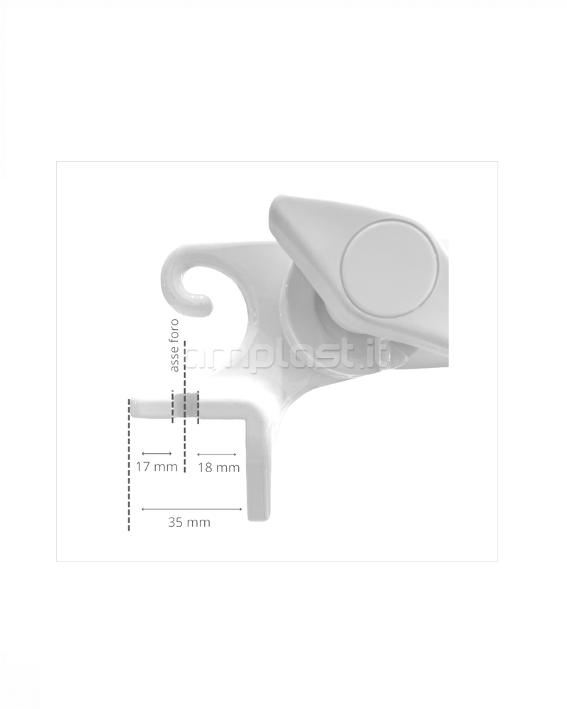 Braccetti snodati da 50 cm in alluminio per tende da sole