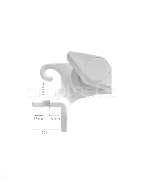 Braccetti snodati da 70 cm in alluminio per tende da sole
