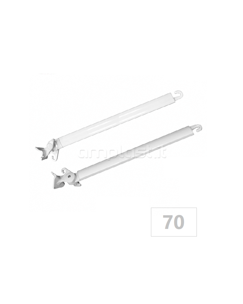 Braccetti sporgenti da 70 cm in alluminio per tende da sole