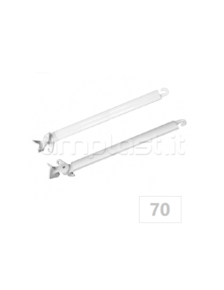 Braccetti sporgenti da 70 cm in alluminio per tende da sole