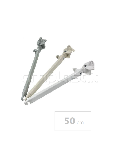 Braccetti snodati da 50 cm in alluminio per tende da sole