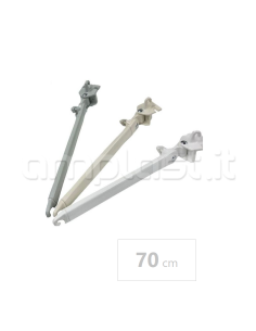 Braccetti snodati da 70 cm in alluminio per tende da sole 2