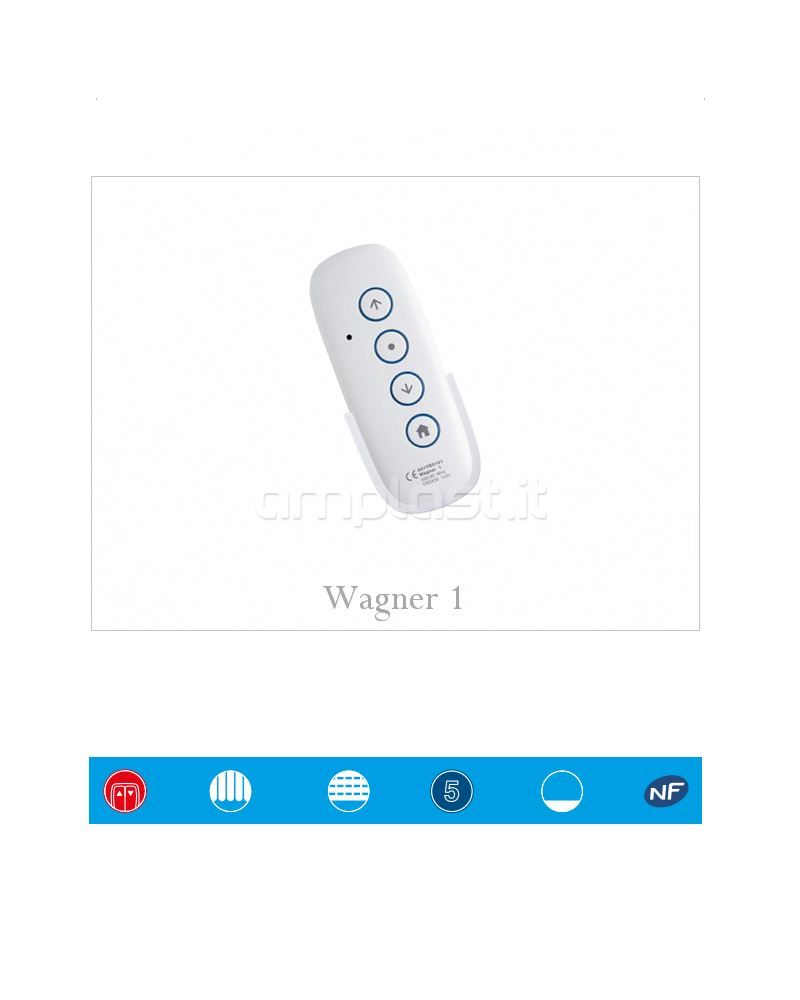 Trasmettitore radio Came modello Wagner 1 canale per motori tapparelle