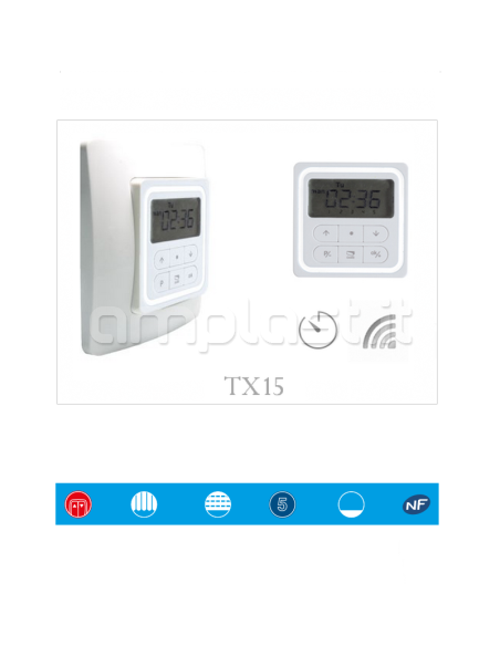 Trasmettitore - Timer Came modello Vivaldi TX15 wireless per motori tapparelle