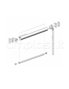Kit completo per tenda a rullo Fast a catena - Tubo diametro 32