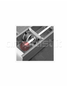 Albero quadro 6x6 in ferro zincato per veneziane mm 50 2