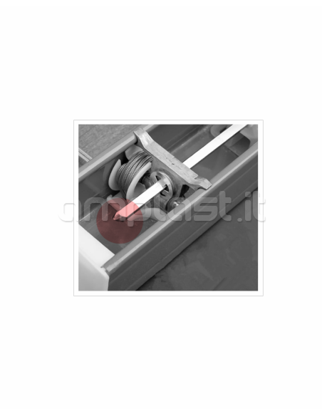 Albero quadro 6x6 in ferro zincato per veneziane mm 50