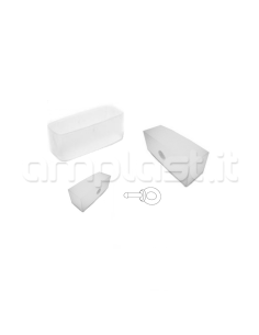 Tappo per fondale con occhiello per veneziana 50 mm - Confezione da 10 pezzi