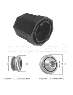 Calotta interna diametro 60 mm con sede per cuscinetto diametro 42 mm 2