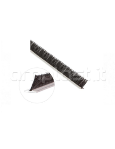 Spazzolino antivento mm 4,8 x 12 per guide zanzariera - Confezione da 6 metri