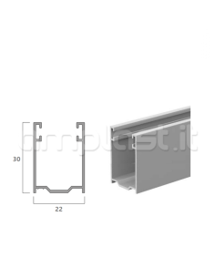 Guida in alluminio mm 30 x 22 per tapparelle 2
