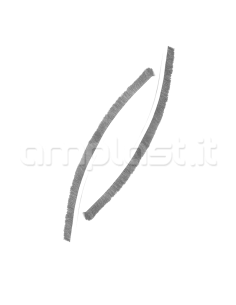 Spazzolino mm 6,9 x 7 per guida tapparella - Confezione da 6 metri