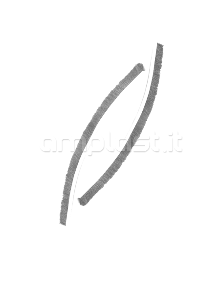 Spazzolino mm 6,9 x 7 per guida tapparella - Confezione da 6 metri