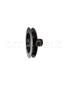 Puleggia in plastica diametro 11,5 con cuscinetto per rullo ottagonale diametro 40