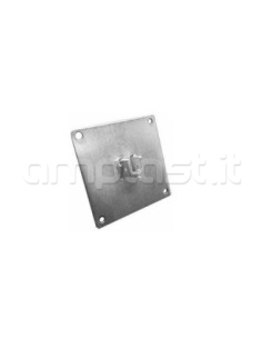 Piastra per supporto a parete cm 10 x 10 per motore con innesto quadro 10 mm