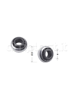 Cuscinetto a sfere diametro 28 mm boccola in nylon 2