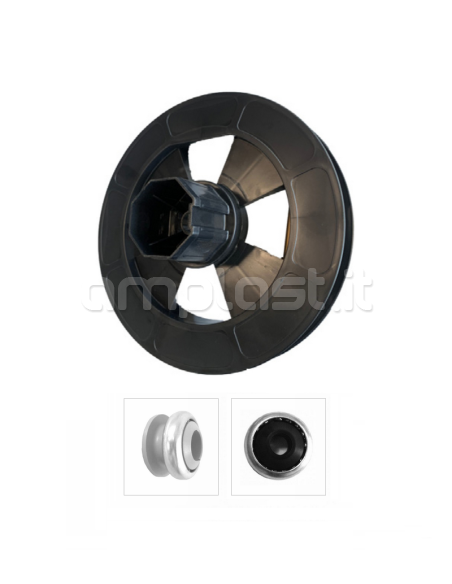 Puleggia in plastica diametro 21,5 con cuscinetto per rullo ottagonale diametro 60
