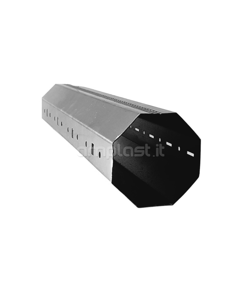 Rullo ottagonale in ferro zincato diametro 60 mm per tapparelle - Tipo Pesante