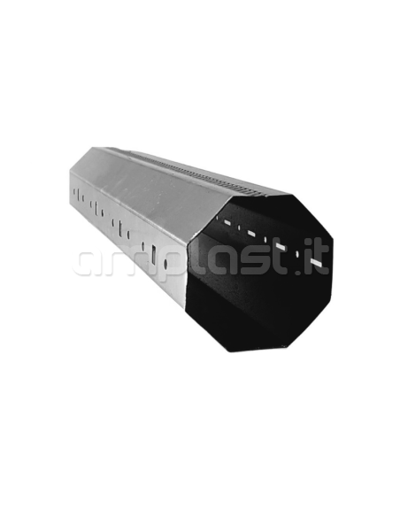 Rullo ottagonale in ferro zincato diametro 60 mm per tapparelle - Tipo Pesante
