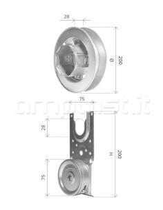 Avvolgitore a cassonetto lato DX 2