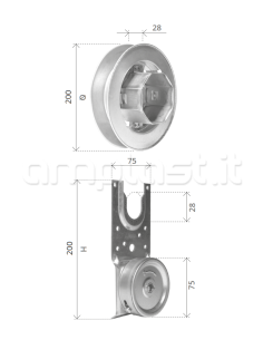 Avvolgitore a cassonetto lato SX 2