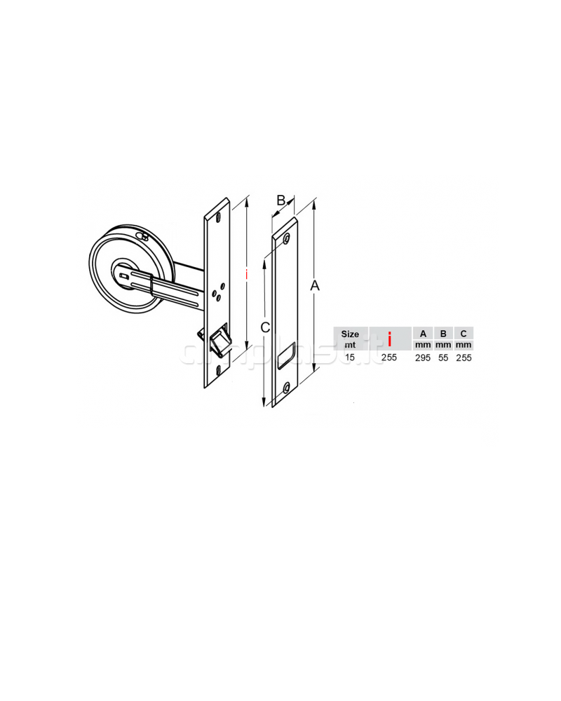 Avvolgitore Max metri 15 con interasse cm 25,5
