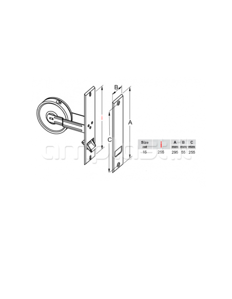 Avvolgitore Max metri 15 con interasse cm 25,5