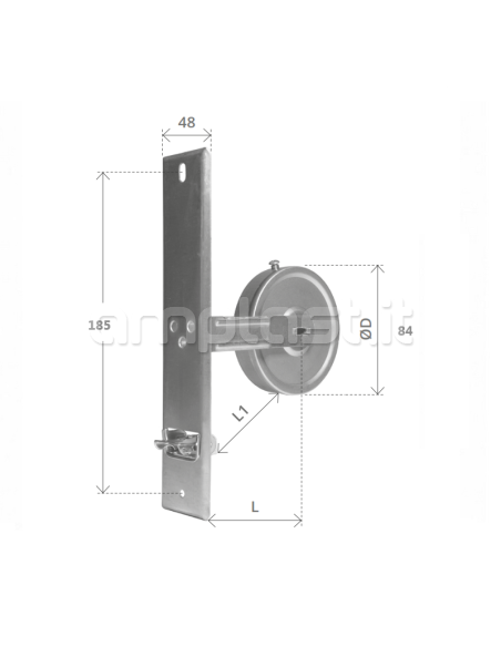 Avvolgitore metri 6 con interasse cm 18,5