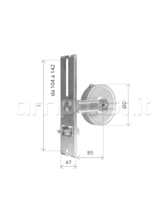 Avvolgitore Mini metri 6 con interasse variabile da 104 a 142 mm 2