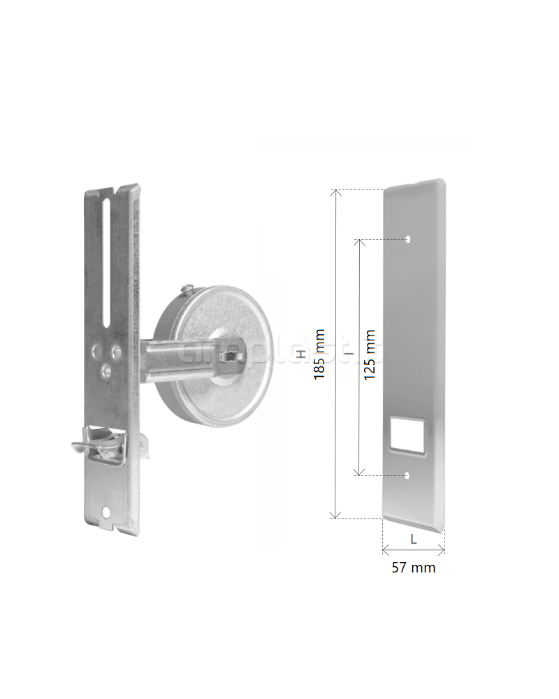 Avvolgitore Mini metri 6 con interasse variabile da 104 a 142 mm