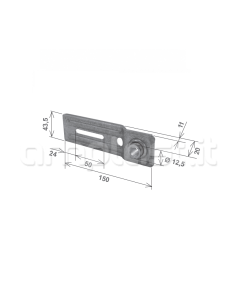 Bandierina per supporti a telaio 40 mm 2