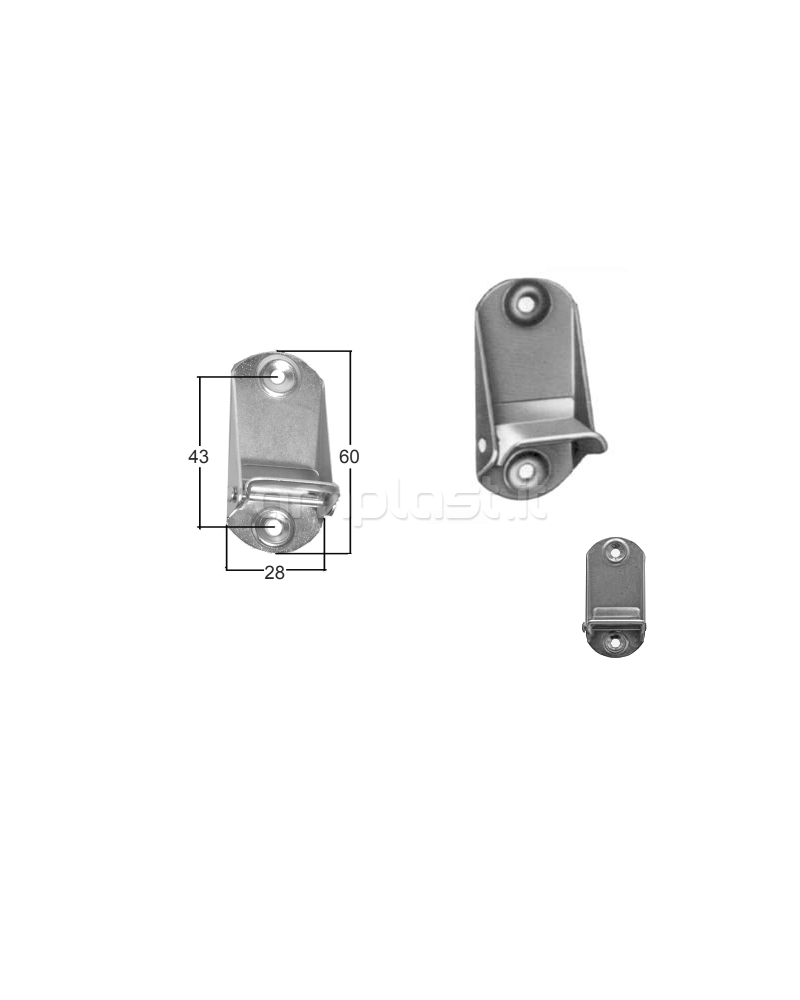 Bloccacintino compact per avvolgitori a cassonetto