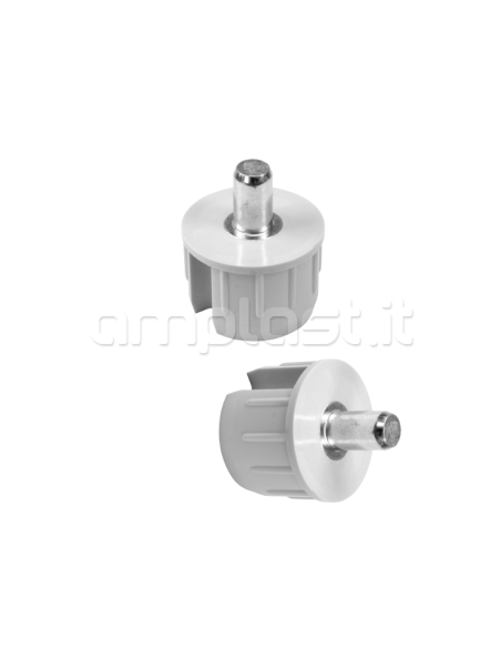 Calotta in plastica diametro 40 con perno tondo 12 mm per tende da sole