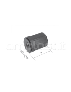Calotta interna diametro 60 mm con foro quadro 13 x 13 mm 2