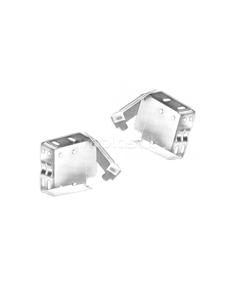 Cassette laterali con cerniera per tende alla veneziana da 50 mm